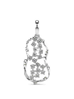 Valanova - Hallmarked 9K White Gold and Certified Lab Grown Diamond 0.18Cts Pendant