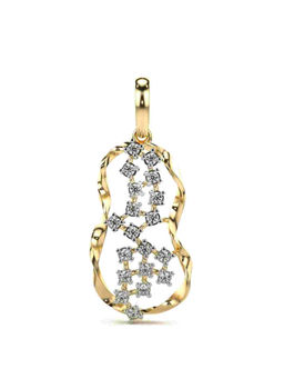 Valanova - Hallmarked 9K Yellow Gold and Certified Lab Grown Diamond 0.18Cts Pendant