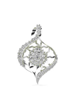 Valanova - Hallmarked 9K White Gold and Certified Lab Grown Diamond 0.33Cts Pendant