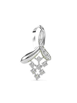 Valanova - Hallmarked 9K White Gold and Certified Lab Grown Diamond 0.12Cts Pendant
