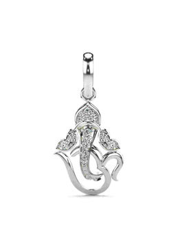 Valanova - Hallmarked 9K White Gold and Certified Lab Grown Diamond 0.09Cts Pendant