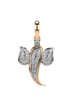 Valanova - Hallmarked 9K Rose Gold and Certified Lab Grown Diamond 0.26Cts Pendant
