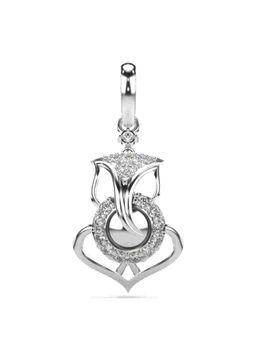 Valanova - Hallmarked 9K White Gold and Certified Lab Grown Diamond 0.18Cts Pendant