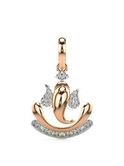 Valanova - Hallmarked 9K Rose Gold and Certified Lab Grown Diamond 0.20Cts Pendant