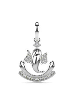 Valanova - Hallmarked 9K White Gold and Certified Lab Grown Diamond 0.20Cts Pendant