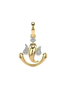 Valanova - Hallmarked 9K Yellow Gold and Certified Lab Grown Diamond 0.08Cts Pendant