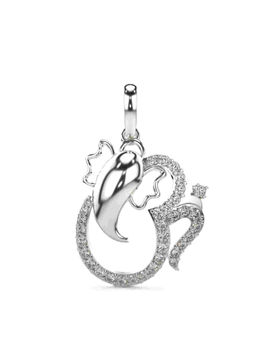 Valanova - Hallmarked 9K White Gold and Certified Lab Grown Diamond 0.34Cts Pendant