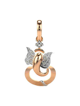Valanova - Hallmarked 9K Rose Gold and Certified Lab Grown Diamond 0.12Cts Pendant