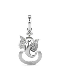 Valanova - Hallmarked 9K White Gold and Certified Lab Grown Diamond 0.12Cts Pendant