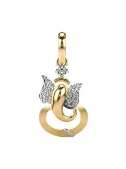 Valanova - Hallmarked 9K Yellow Gold and Certified Lab Grown Diamond 0.12Cts Pendant