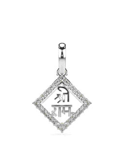 Valanova - Hallmarked 9K White Gold and Certified Lab Grown Diamond 0.18Cts Pendant
