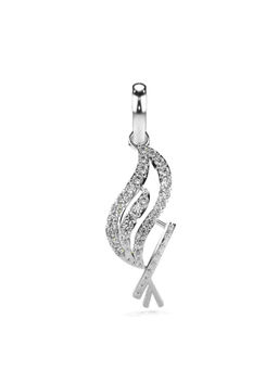 Valanova - Hallmarked 9K White Gold and Certified Lab Grown Diamond 0.18Cts Pendant