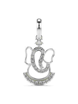 Valanova - Hallmarked 9K White Gold and Certified Lab Grown Diamond 0.19Cts Pendant