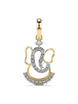 Valanova - Hallmarked 9K Yellow Gold and Certified Lab Grown Diamond 0.19Cts Pendant