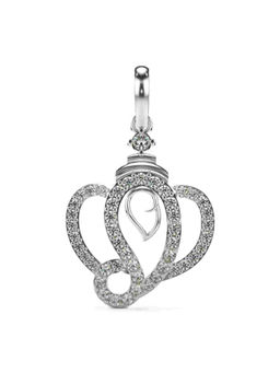 Valanova - Hallmarked 9K White Gold and Certified Lab Grown Diamond 0.41Cts Pendant
