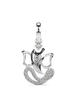 Valanova - Hallmarked 9K White Gold and Certified Lab Grown Diamond 0.16Cts Pendant