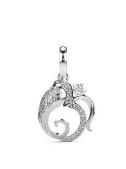 Valanova - Hallmarked 9K White Gold and Certified Lab Grown Diamond 0.17Cts Pendant