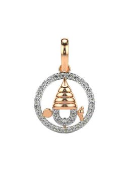 Valanova - Hallmarked 9K Rose Gold and Certified Lab Grown Diamond 0.25Cts Pendant