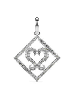 Valanova - Hallmarked 9K White Gold and Certified Lab Grown Diamond 0.43Cts Pendant