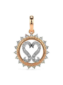 Valanova - Hallmarked 9K Rose Gold and Certified Lab Grown Diamond 0.37Cts Pendant