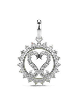 Valanova - Hallmarked 9K White Gold and Certified Lab Grown Diamond 0.37Cts Pendant