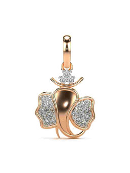 Valanova - Hallmarked 9K Rose Gold and Certified Lab Grown Diamond 0.17Cts Pendant