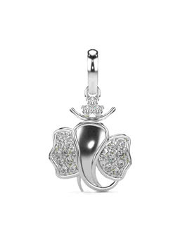 Valanova - Hallmarked 9K White Gold and Certified Lab Grown Diamond 0.17Cts Pendant