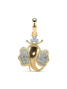 Valanova - Hallmarked 9K Yellow Gold and Certified Lab Grown Diamond 0.17Cts Pendant