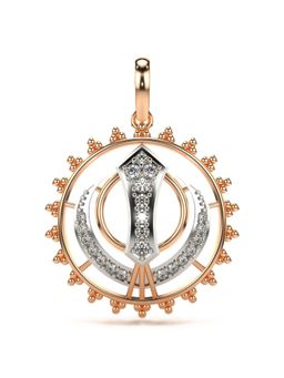 Valanova - Hallmarked 9K Rose Gold and Certified Lab Grown Diamond 0.23Cts Pendant