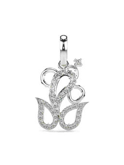 Valanova - Hallmarked 9K White Gold and Certified Lab Grown Diamond 0.27Cts Pendant