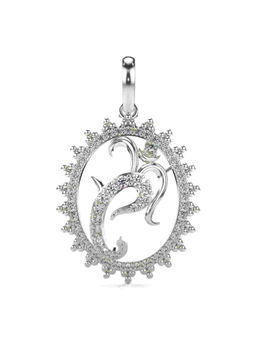 Valanova - Hallmarked 9K White Gold and Certified Lab Grown Diamond 0.37Cts Pendant
