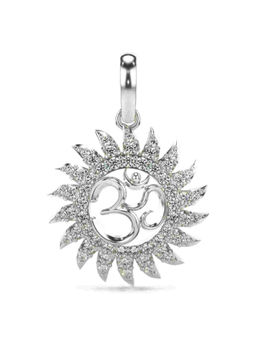 Valanova - Hallmarked 9K White Gold and Certified Lab Grown Diamond 0.37Cts Pendant