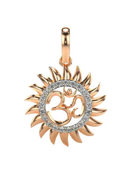 Valanova - Hallmarked 9K Rose Gold and Certified Lab Grown Diamond 0.16Cts Pendant