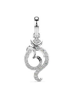 Valanova - Hallmarked 9K White Gold and Certified Lab Grown Diamond 0.17Cts Pendant