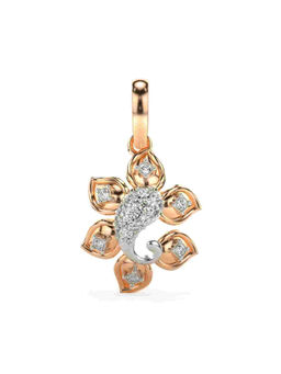 Valanova - Hallmarked 9K Rose Gold and Certified Lab Grown Diamond 0.13Cts Pendant