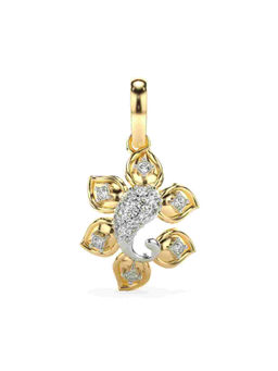 Valanova - Hallmarked 9K Yellow Gold and Certified Lab Grown Diamond 0.13Cts Pendant