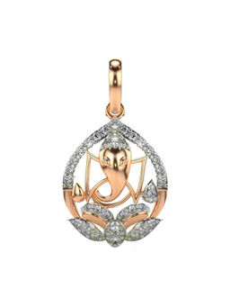 Valanova - Hallmarked 9K Rose Gold and Certified Lab Grown Diamond 0.25Cts Pendant