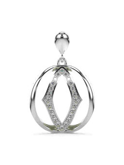 Valanova - Hallmarked 9K White Gold and Certified Lab Grown Diamond 0.42Cts Pendant