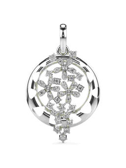 Valanova - Hallmarked 9K White Gold and Certified Lab Grown Diamond 0.25Cts Pendant
