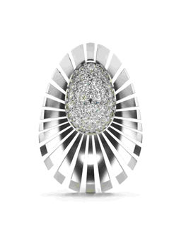 Valanova - Hallmarked 9K White Gold and Certified Lab Grown Diamond 0.39Cts Pendant
