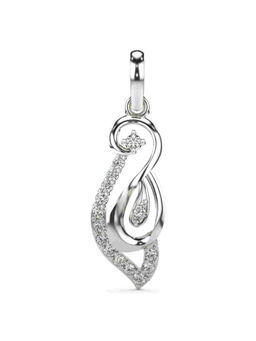 Valanova - Hallmarked 9K White Gold and Certified Lab Grown Diamond 0.18Cts Pendant