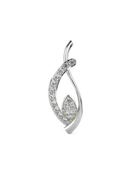 Valanova - Hallmarked 9K White Gold and Certified Lab Grown Diamond 0.19Cts Pendant
