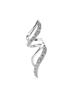 Valanova - Hallmarked 9K White Gold and Certified Lab Grown Diamond 0.15Cts Pendant