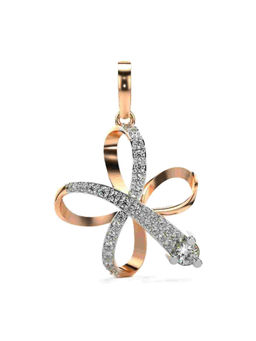 Valanova - Hallmarked 9K Rose Gold and Certified Lab Grown Diamond 0.51Cts Pendant
