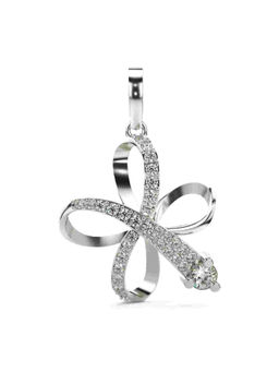 Valanova - Hallmarked 9K White Gold and Certified Lab Grown Diamond 0.51Cts Pendant