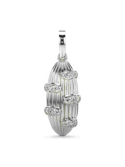 Valanova - Hallmarked 9K White Gold and Certified Lab Grown Diamond 0.29Cts Pendant