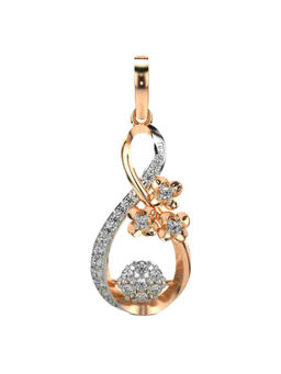 Valanova - Hallmarked 9K Rose Gold and Certified Lab Grown Diamond 0.32Cts Pendant