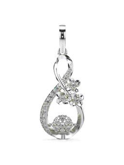 Valanova - Hallmarked 9K White Gold and Certified Lab Grown Diamond 0.32Cts Pendant