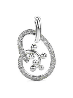 Valanova - Hallmarked 9K White Gold and Certified Lab Grown Diamond 0.37Cts Pendant