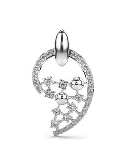Valanova - Hallmarked 9K White Gold and Certified Lab Grown Diamond 0.36Cts Pendant